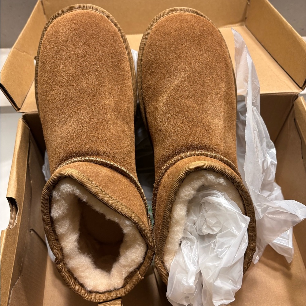 BearPaw Tan Suede Boots